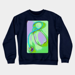 stethoscope art poster Crewneck Sweatshirt